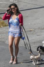 OLIVIA MUNN Out with Her Dogs in Burnaby 08/12/2017