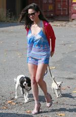 OLIVIA MUNN Out with Her Dogs in Burnaby 08/12/2017