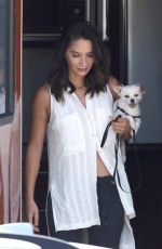 OLIVIA MUNN Takes Her Dogs for a Walk in Vancouver 08/18/2017