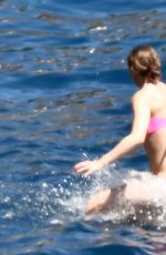 OLIVIA PALERMO in Bikini at a Boat in Capri 08/13/2017