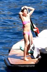 OLIVIA PALERMO in Bikini at a Boat in Capri 08/13/2017