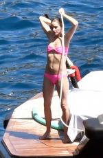 OLIVIA PALERMO in Bikini at a Boat in Capri 08/13/2017
