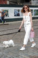 OLIVIA PALERMO Out with Her Dog in New York 08/06/2017