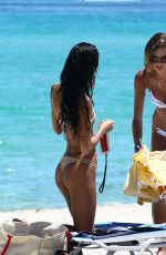 OLIVIA PASCALE and Girlfriend in Bikini at a Beach in Miami 08/30/2017