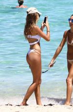OLIVIA PASCALE and Girlfriend in Bikini at a Beach in Miami 08/30/2017