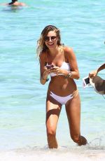 OLIVIA PASCALE and Girlfriend in Bikini at a Beach in Miami 08/30/2017