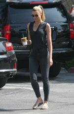 PAIGE BUTCHER Out for a Coffee in Beverly Hills 08/21/2017