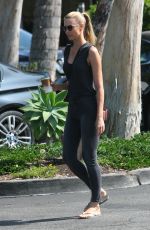 PAIGE BUTCHER Out for a Coffee in Beverly Hills 08/21/2017