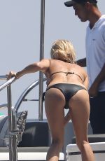PAMELA ANDERSON in Bikini at a Yacht in French Riviera 08/04/2017