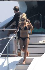 PAMELA ANDERSON in Bikini at a Yacht in French Riviera 08/04/2017