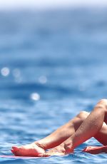 PAMELA ANDERSON in Bikini at a Yacht in French Riviera 08/04/2017