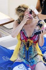 PARIS HILTON and Chris Zlyka at a Boat Trip on Amalfi Coast 08/18/2017