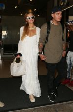 PARIS HILTON and Chris Zlyka at LAX Airport in Los Angeles 08/21/2017