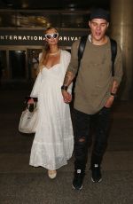 PARIS HILTON and Chris Zlyka at LAX Airport in Los Angeles 08/21/2017