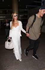 PARIS HILTON and Chris Zlyka at LAX Airport in Los Angeles 08/21/2017