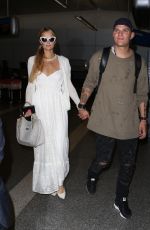 PARIS HILTON and Chris Zlyka at LAX Airport in Los Angeles 08/21/2017