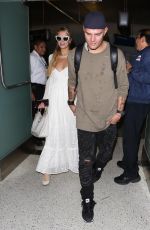 PARIS HILTON and Chris Zlyka at LAX Airport in Los Angeles 08/21/2017