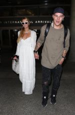PARIS HILTON and Chris Zlyka at LAX Airport in Los Angeles 08/21/2017