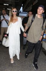 PARIS HILTON and Chris Zlyka at LAX Airport in Los Angeles 08/21/2017