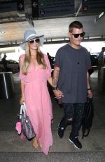 PARIS HILTON and Chris Zlyka at Los Angeles International Airport 08/25/2017