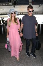 PARIS HILTON and Chris Zlyka at Los Angeles International Airport 08/25/2017