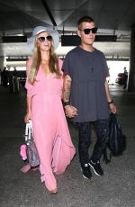 PARIS HILTON and Chris Zlyka at Los Angeles International Airport 08/25/2017
