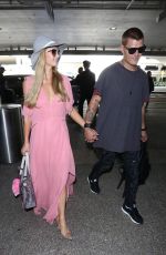 PARIS HILTON and Chris Zlyka at Los Angeles International Airport 08/25/2017