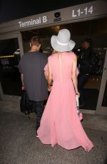 PARIS HILTON and Chris Zlyka at Los Angeles International Airport 08/25/2017