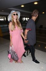 PARIS HILTON and Chris Zlyka at Los Angeles International Airport 08/25/2017