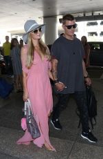 PARIS HILTON and Chris Zlyka at Los Angeles International Airport 08/25/2017