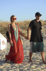 PARIS HILTON and Chris Zlyka Out for Lunch in Formentera 08/11/2017