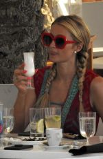 PARIS HILTON and Chris Zlyka Out for Lunch in Formentera 08/11/2017