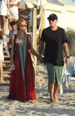 PARIS HILTON and Chris Zlyka Out for Lunch in Formentera 08/11/2017