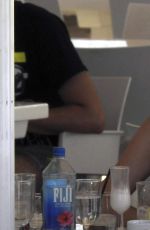 PARIS HILTON and Chris Zlyka Out for Lunch in Formentera 08/11/2017