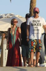 PARIS HILTON and Chris Zlyka Out for Lunch in Formentera 08/11/2017