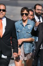 PAULA PATTON Arrives at Jimmy Kimmel Live in Los Angeles 08/14/2017