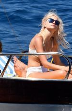 PIXIE LOTT in Bikini at a Boat in Italy 08/15/2017