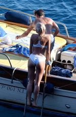 PIXIE LOTT in Bikini at a Boat in Italy 08/15/2017