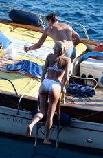PIXIE LOTT in Bikini at a Boat in Italy 08/15/2017