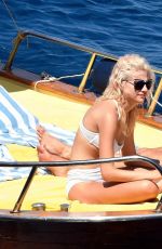 PIXIE LOTT in Bikini at a Boat in Italy 08/15/2017