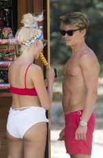 PIXIE LOTT in Swimear at a Beach in Mallorca 08/24/2017