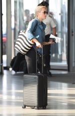 POM KLEMENTIEFF at JFK Airport in New York 08/21/2017