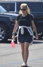 Pregnant HEIDI MONTAG at Church Service in Los Angeles 08/13/2017