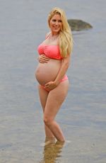 Pregnant HEIDI MONTAG in Bikini at a Beach in Hawaii 08/09/2017