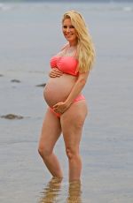 Pregnant HEIDI MONTAG in Bikini at a Beach in Hawaii 08/09/2017