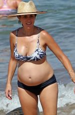 Pregnant JAMIE-LYNN SIGLER in Bikini at a Beach in Maui 08/23/2017