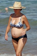 Pregnant JAMIE-LYNN SIGLER in Bikini at a Beach in Maui 08/23/2017