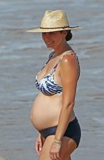 Pregnant JAMIE-LYNN SIGLER in Bikini at a Beach in Maui 08/23/2017