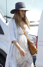 Pregnant JESSICA ALBA Out in Los Angeles 08/26/2017
