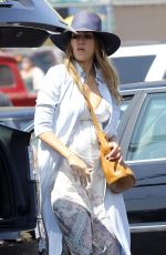 Pregnant JESSICA ALBA Out in Los Angeles 08/26/2017